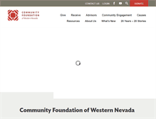 Tablet Screenshot of nevadafund.org